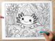 axolotl coloring page