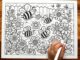 Bee coloring page