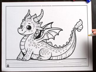 dragon coloring page