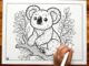 Koala coloring page