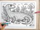 Komodo Dragon coloring page